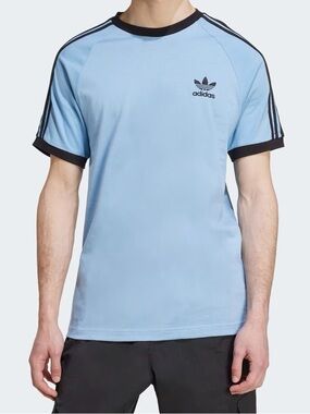 NWT adidas Ash Blue Adicolor Classics 3 Stripes T Shirt